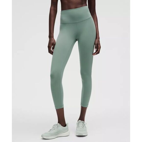 lululemon Wunder Train High Rise Crop 23" Crater Blue Size 12 - Picture 1 of 6